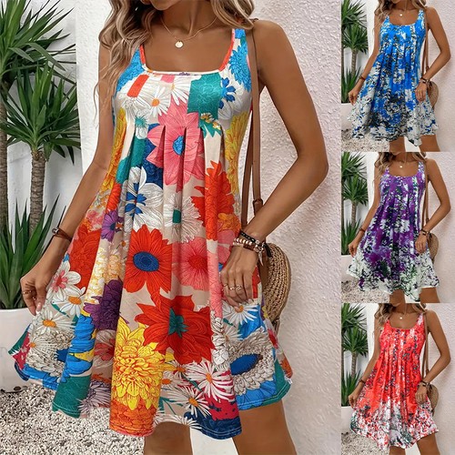 Ladies pleated summer beach - pleated,
