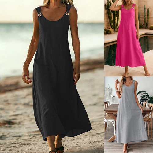 Women sleeveless pocket casual - sleeveless,