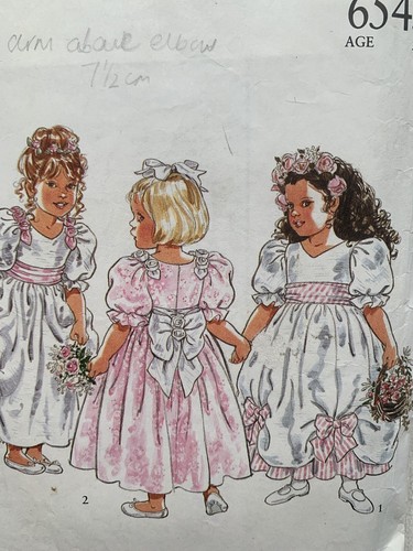 Vtg new look 6545 girl - new,