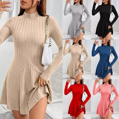 Ladies ribbed high neck casual - ladies,
