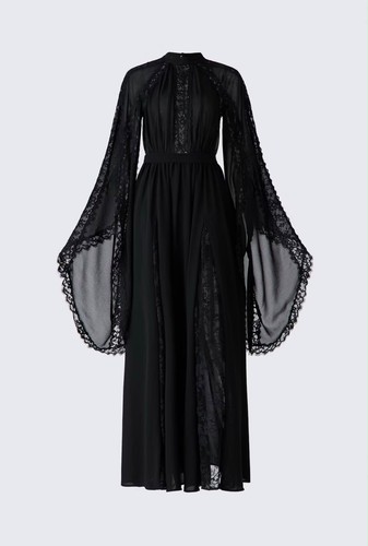 Elie saab lace trimmed - x,