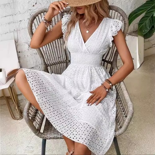 Womens holiday lace - lace, midi