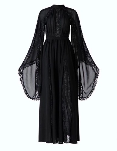 Elie saab lace trimmed - x,