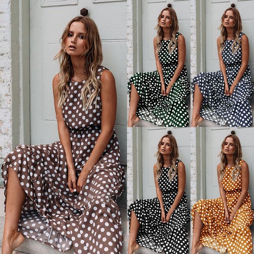 Boho womens polka dot long - womens,