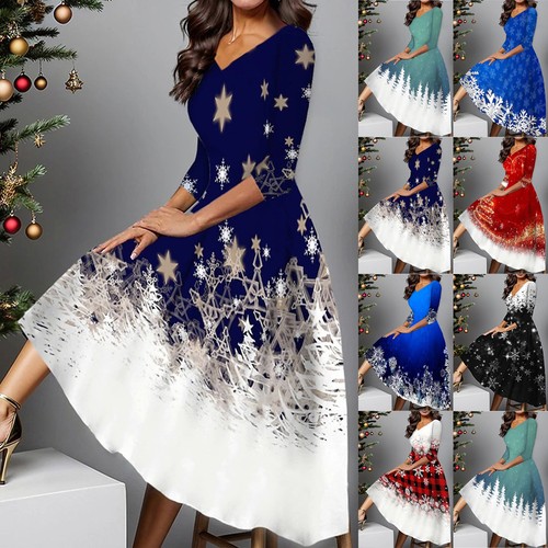 Ladies christmas long swing - ladies,
