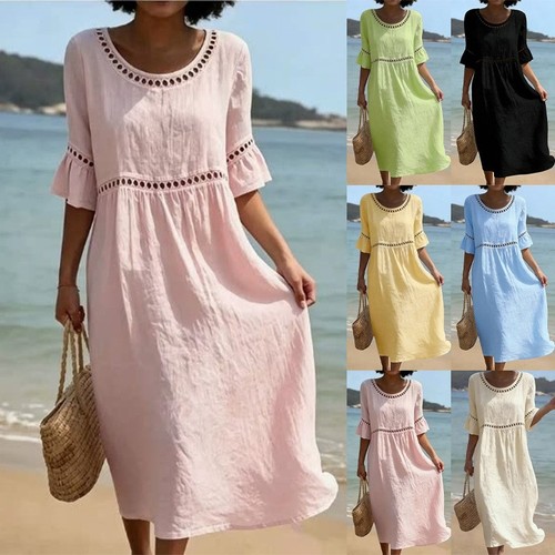 Womens holiday casual linen - holiday,